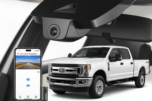 Mangoal Unveils OEM Style Fleet Dash Cam for 2020 Ford F350 Super Duty Crew Cab