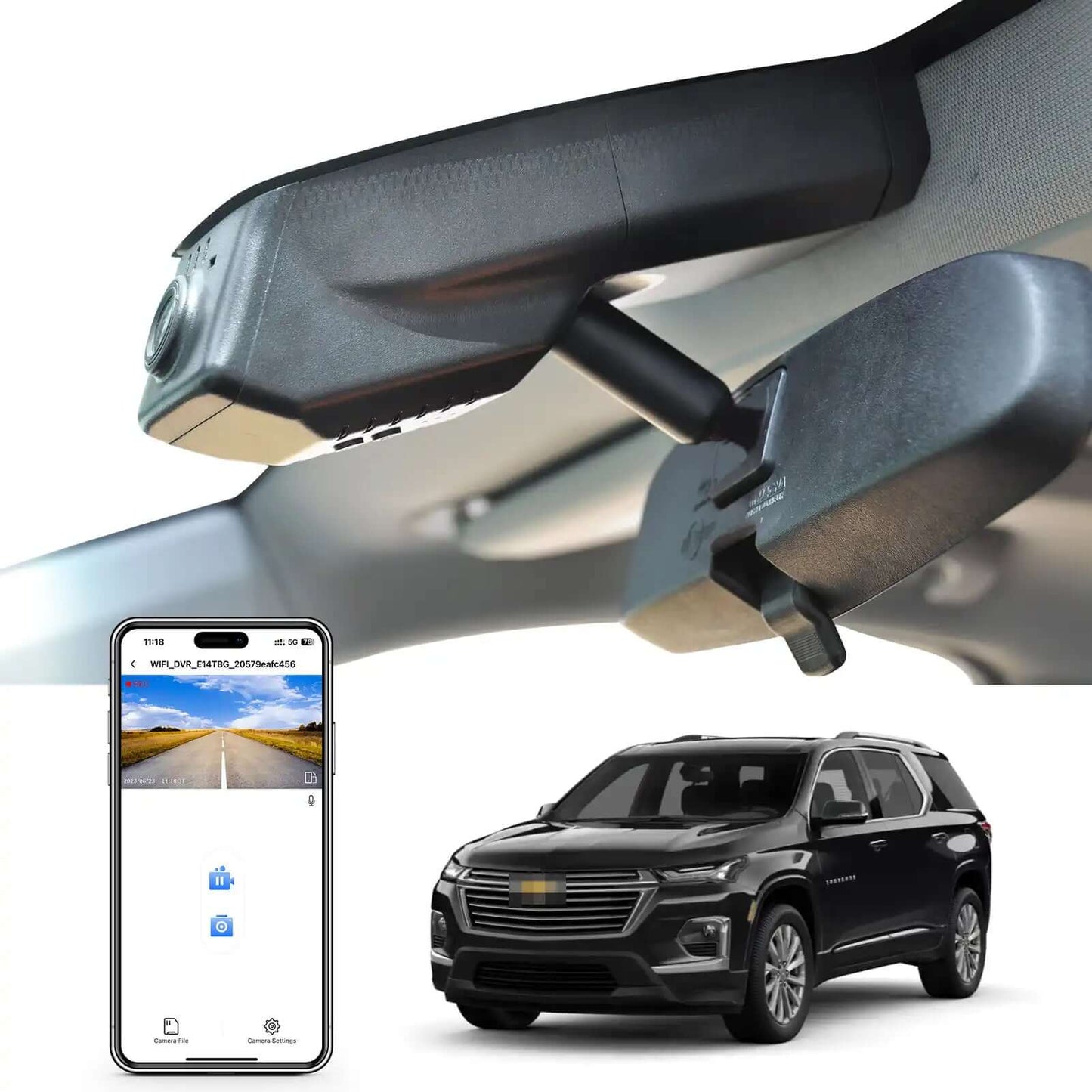 Automotive Electronics Supplier OEM Look Chevy Traverse Dash Cam