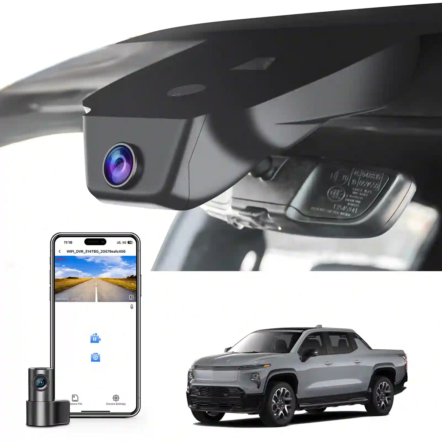 OEM Look Chevy Silverado EV Dash Cam for Car Security Installers