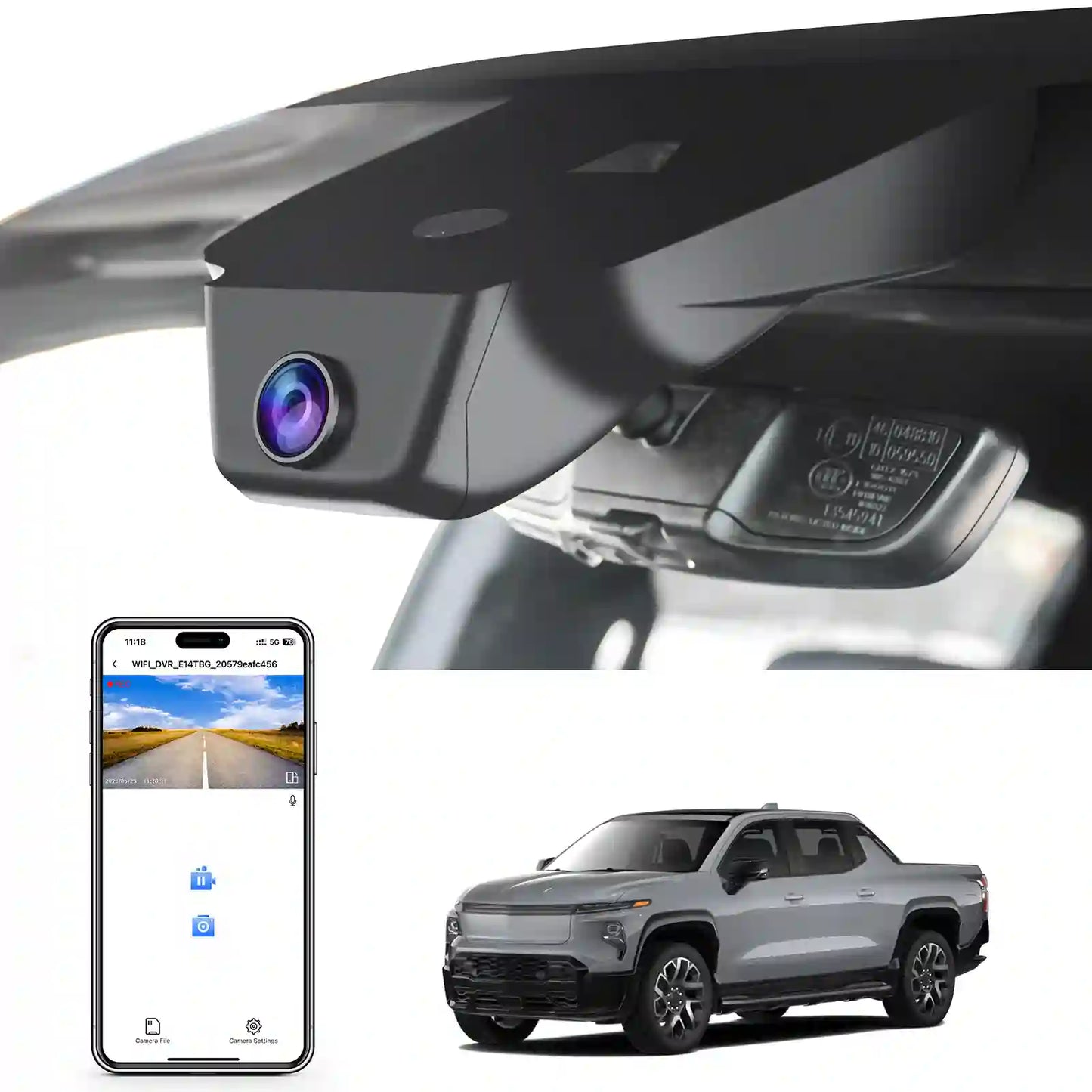 OEM Look Chevy Silverado EV Dash Cam for Car Security Installers