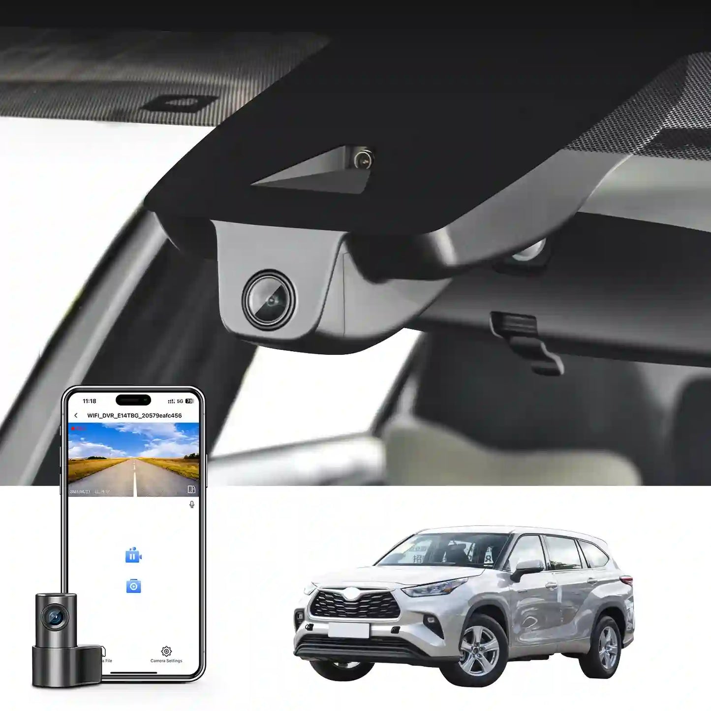 OEM Look Toyota Highlander Dash Cam For Auto Electronics Retailers