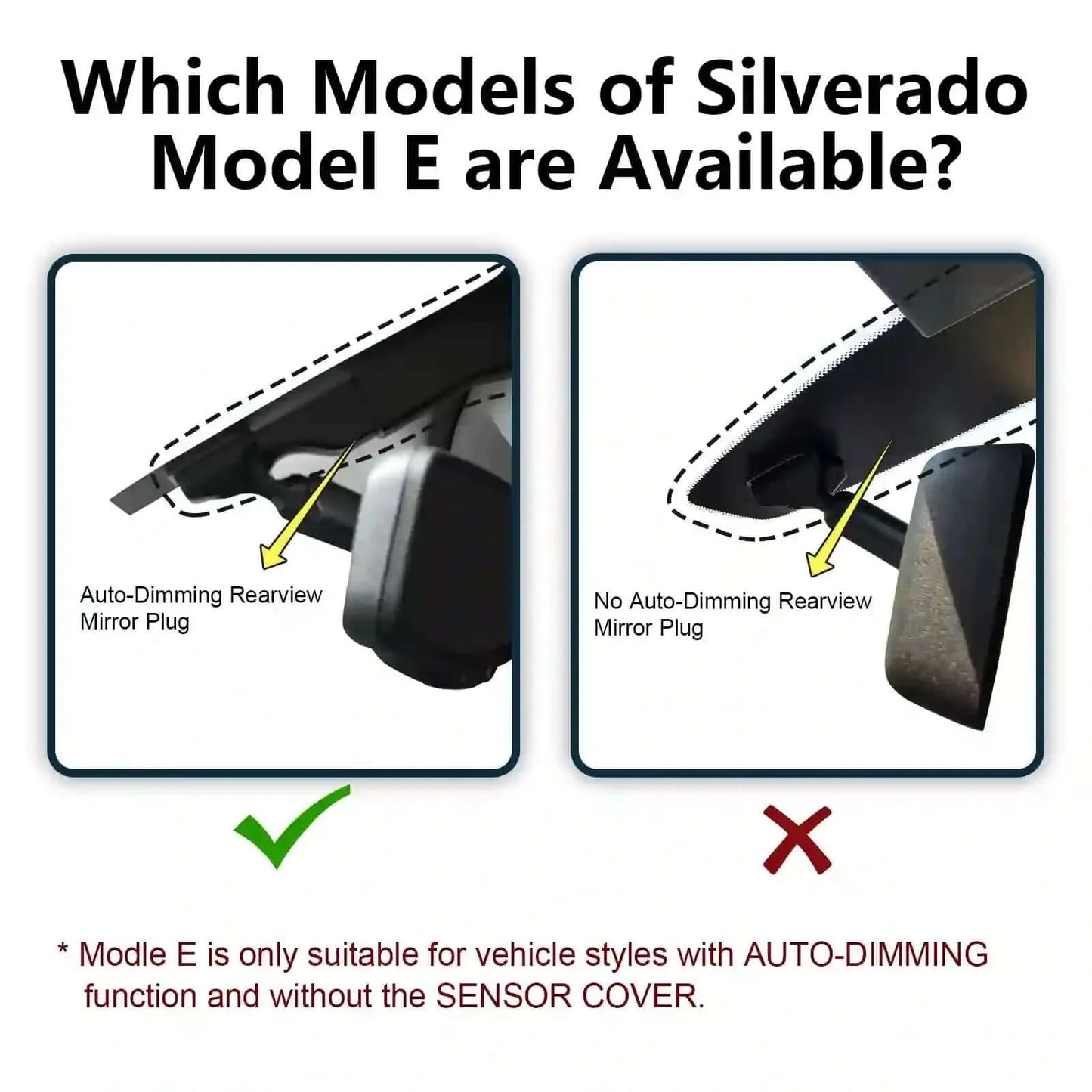 OEM Look Chevy Silverado Dash Cam for Auto Parts Stores
