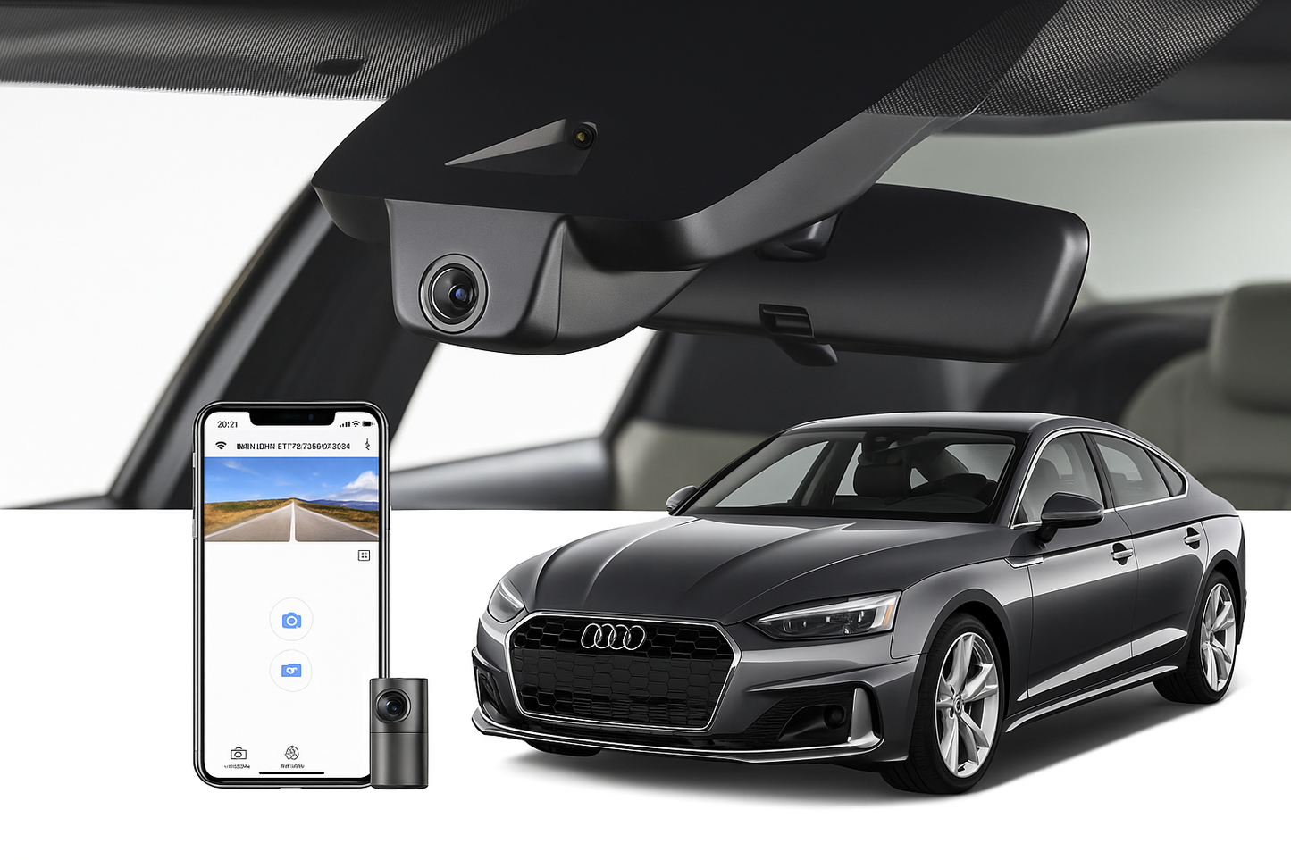 Integrated Look Car DVR System for 2020 Audi A5 Coupe Convertible Sedan | OEM Supplier
