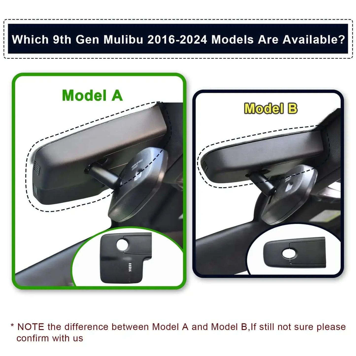 OEM Look Chevy Malibu Dash Cam For Installers