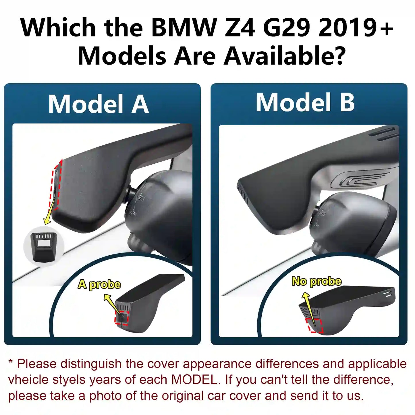 OEM Look BMW Z4 G29 Dash Cam For Auto Electronics Retailers