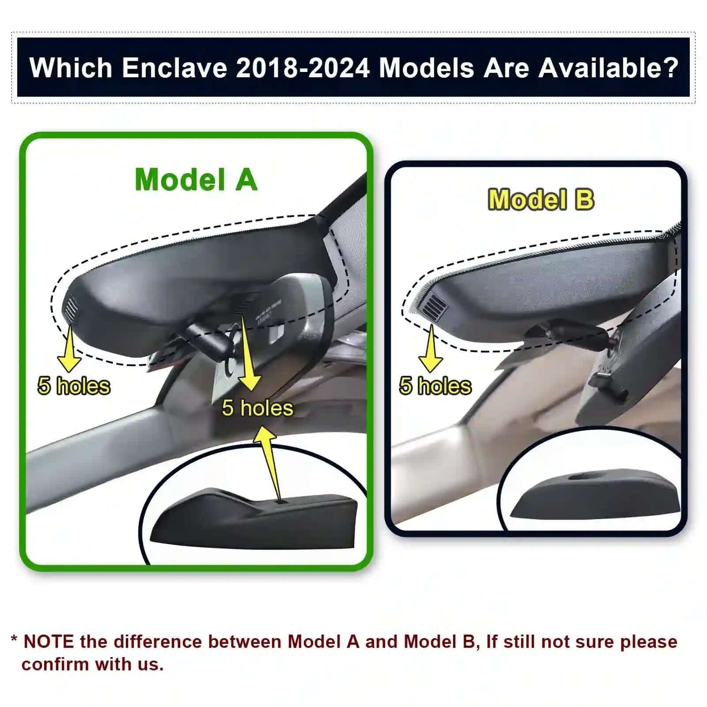 OEM Look Buick Enclave Dash Cam For Aftermarket Shops