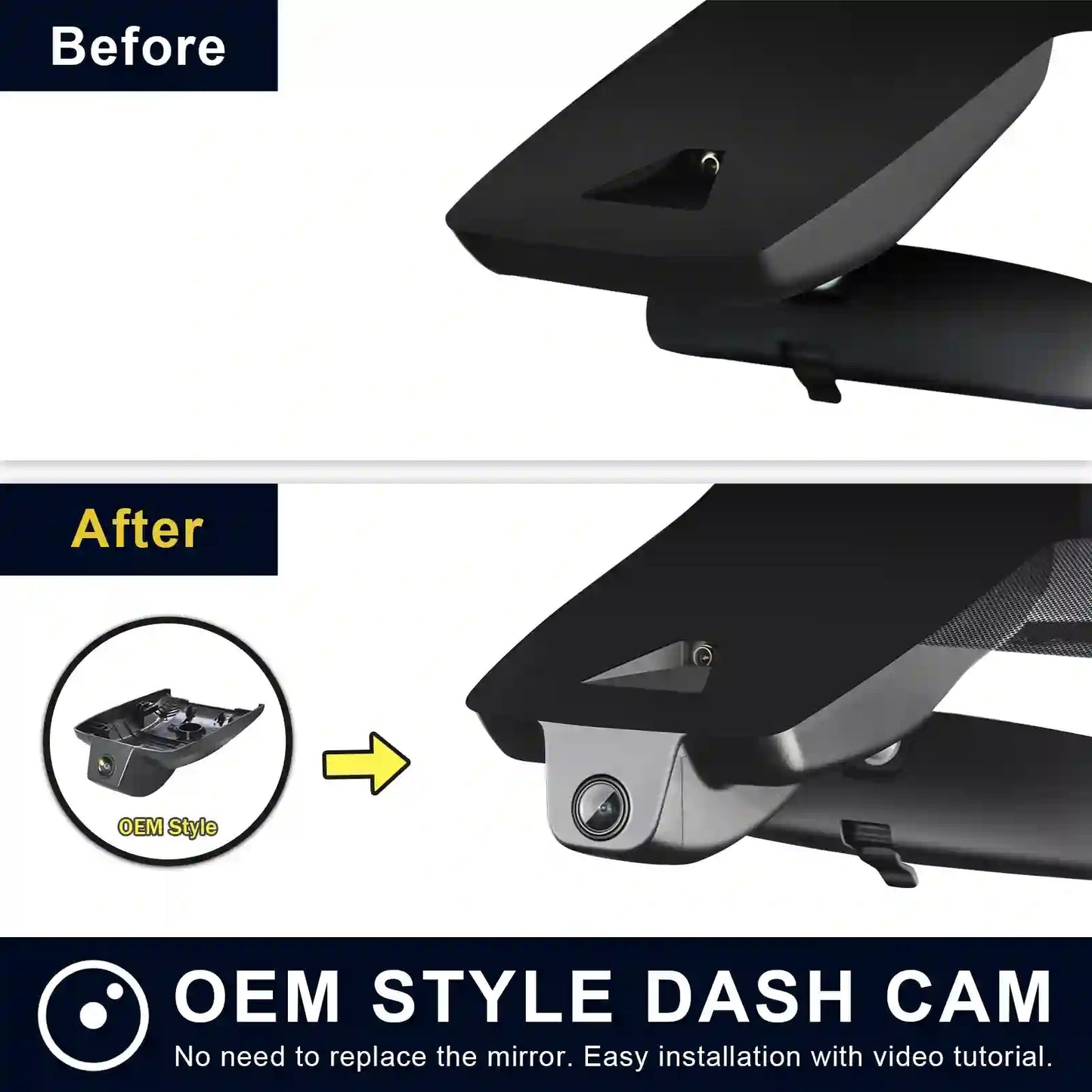 OEM Look Toyota Corolla Dash Cam For Installers