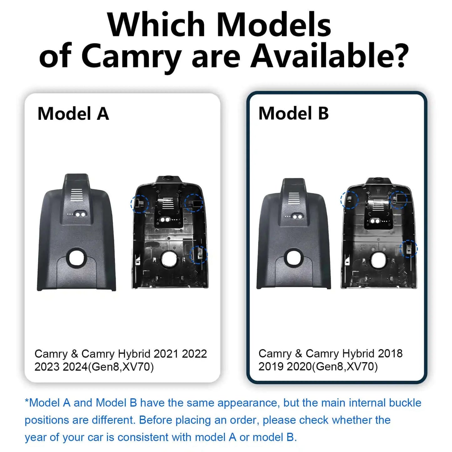 Factory Fit Camry Dash Camera