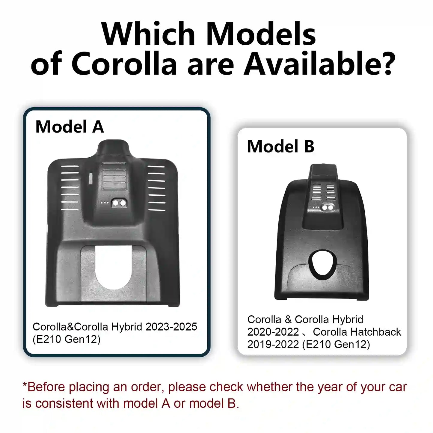 OEM Look Corolla Dash Cam