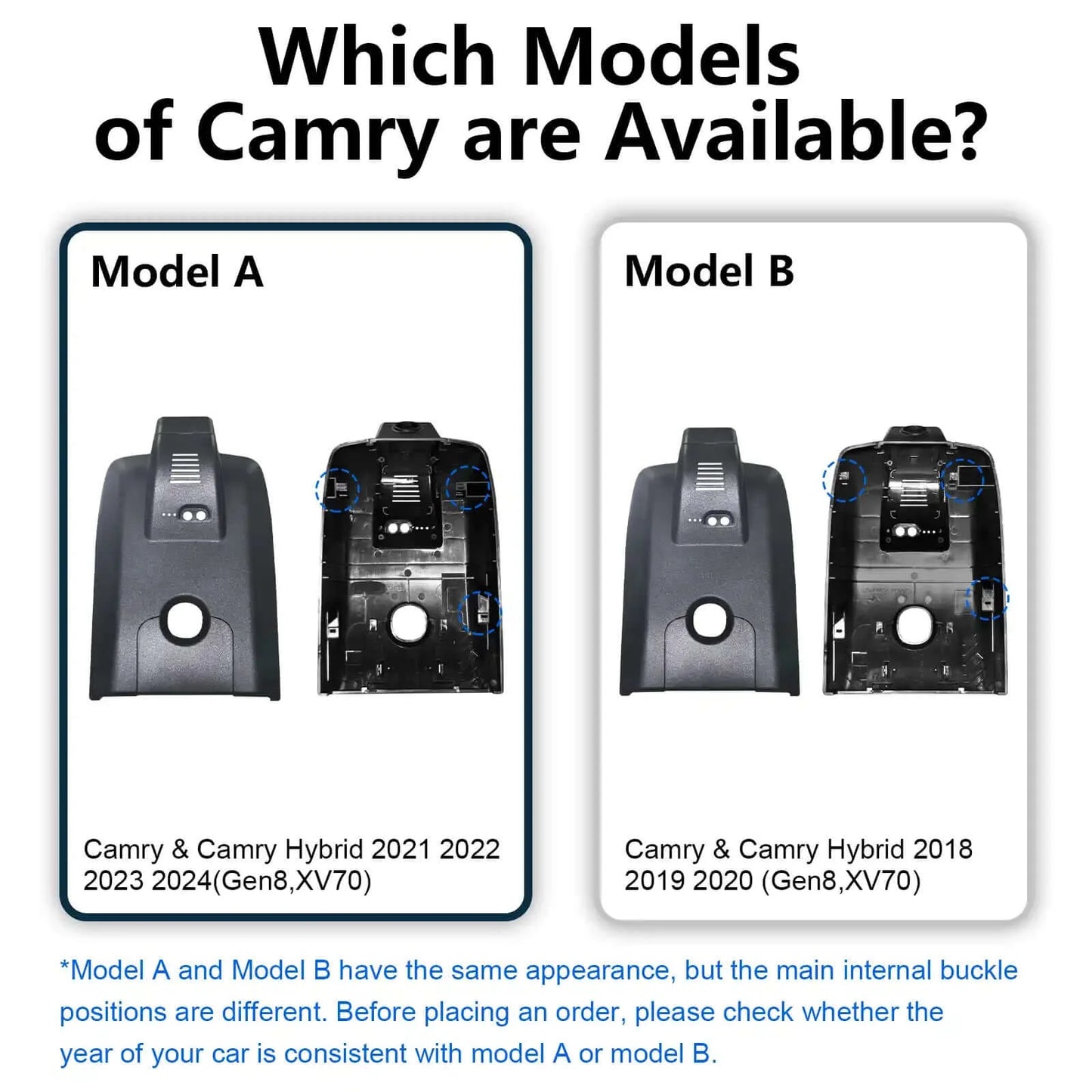 Custom Fit Camry Dash Cam Kit