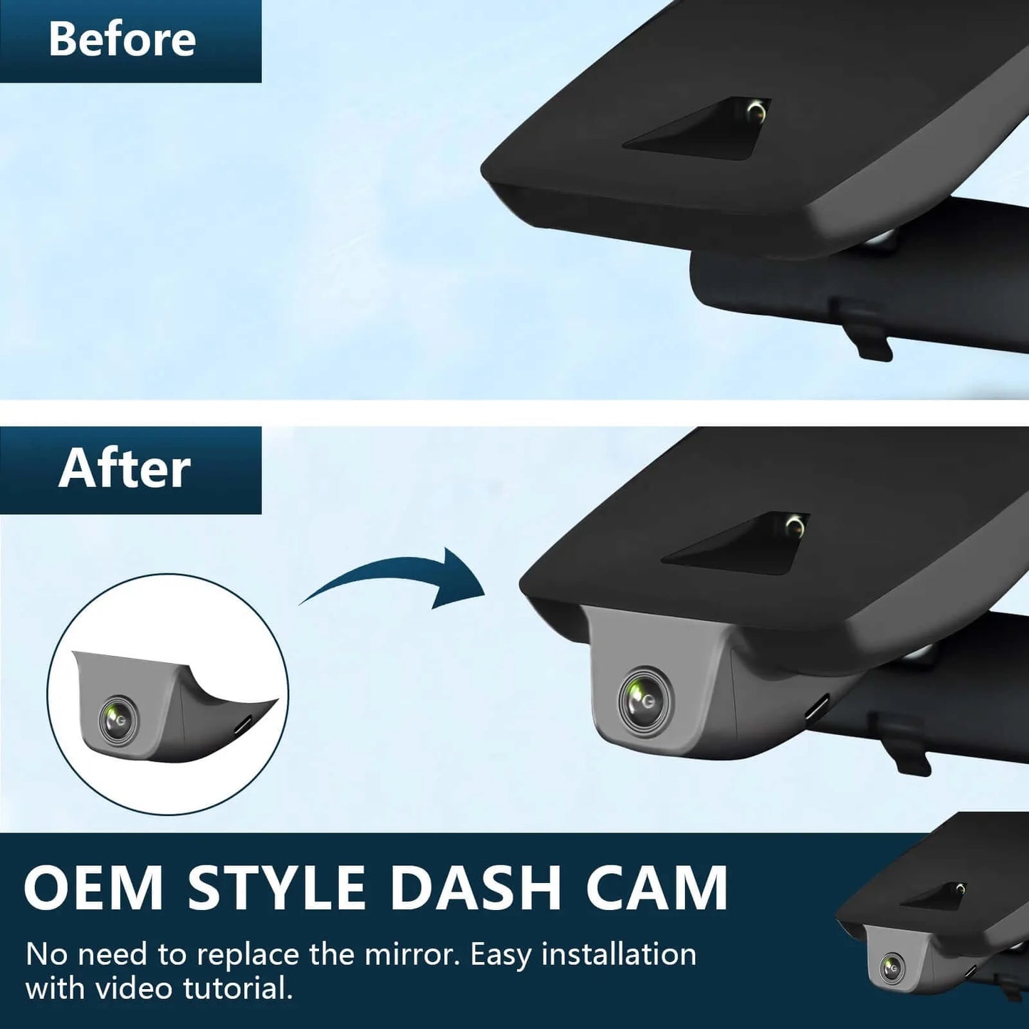OEM Style RAV4 Fleet Dash Cam for Auto Parts Stores