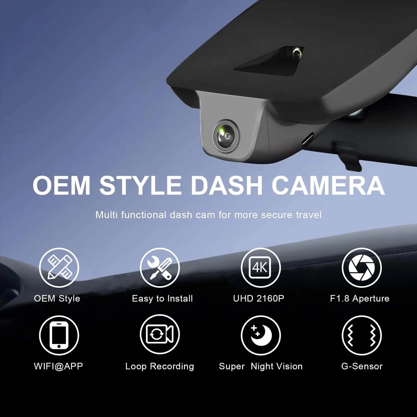 Factory Fit toyota rav4 Dash Camera