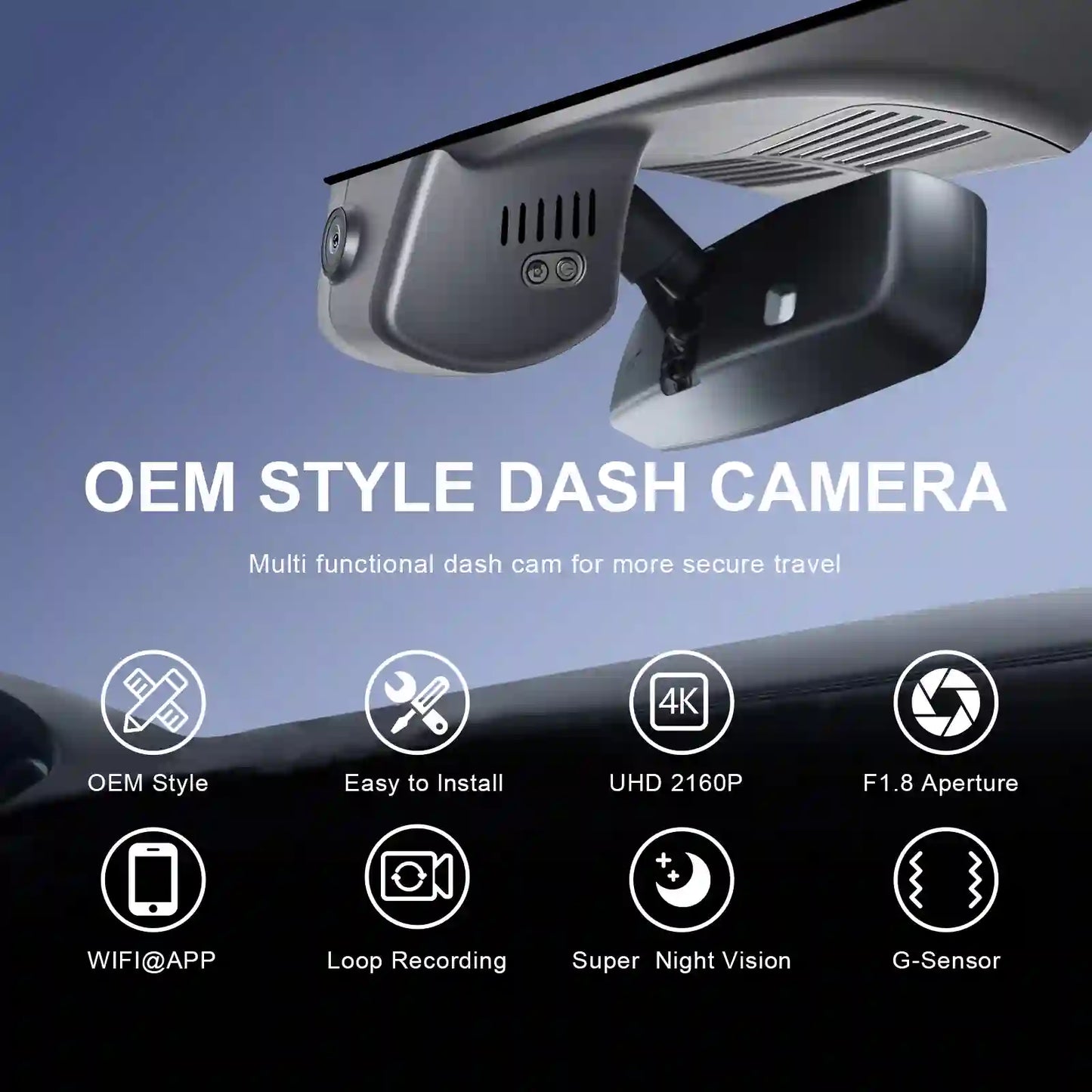 Custom Fit Dash Cam Kit for Car Security Installers