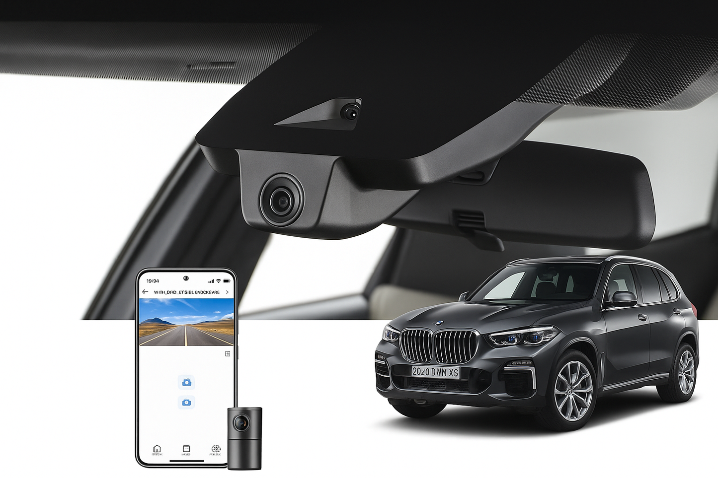 MangoalIntegrated Look Fleet Dash Cam for 2020 BMW X5 SUV | OEM Manufacturer