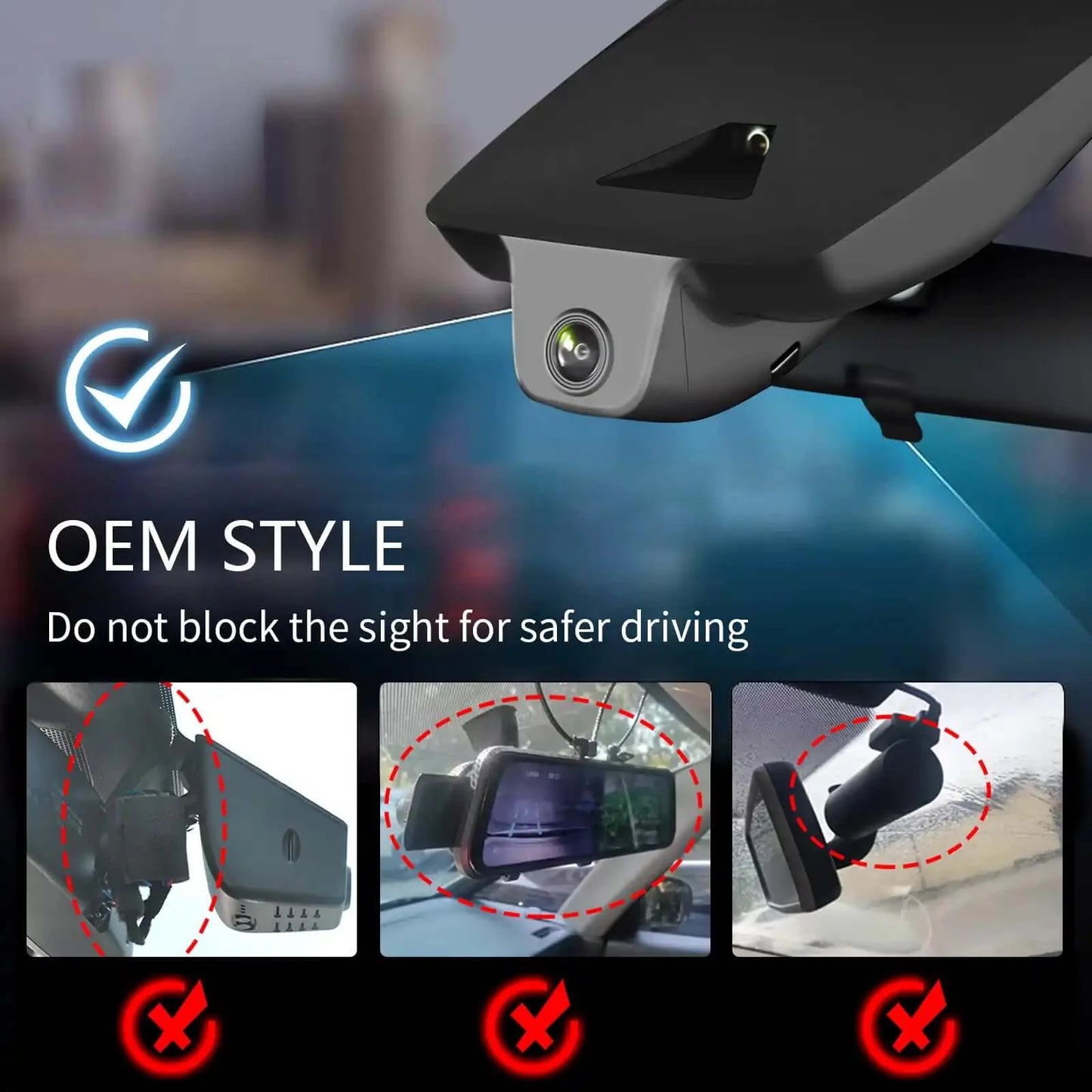 Hidden Toyota C-HR Car DVR For Auto Electronics Retailers