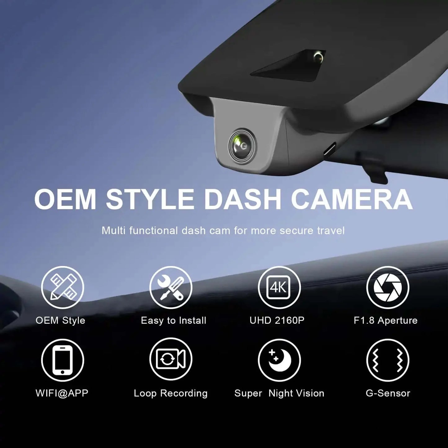 OEM Supplier toyota c Commercial Dash Cam for Car Stereo Stores