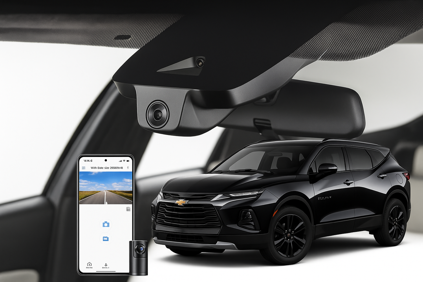 Mangoal Discrete Mount Fleet Dash Cam for 2020 Chevrolet Blazer SUV | Bulk Order