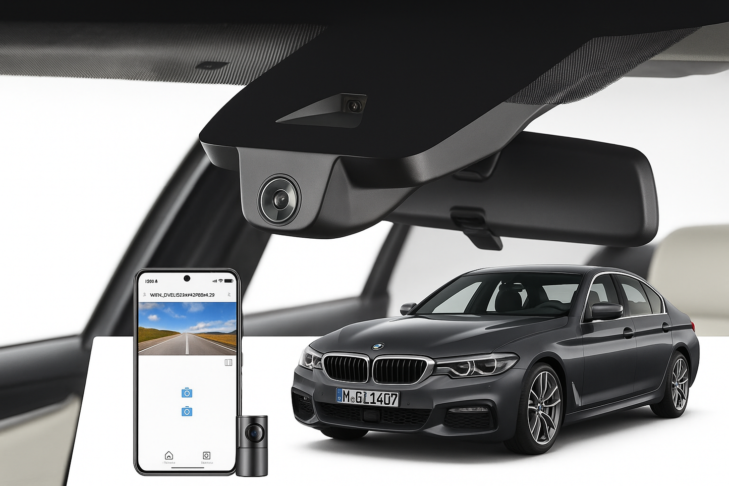 OEM Look Commercial Dash Cam for 2020 BMW 5 Series Sedan | OEM Manufacturer