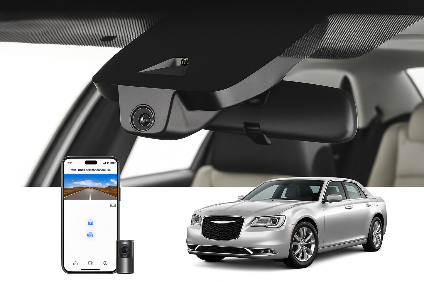 Mangoal OEM Look Dash Cam for 2020 Chrysler 300 Sedan | Automotive Electronics Supplier