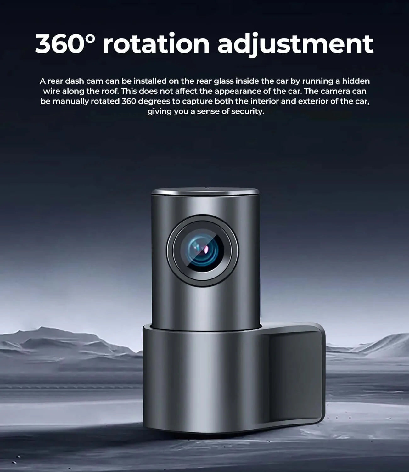 360 degree Rotation adjustment rear view vehicle camera
