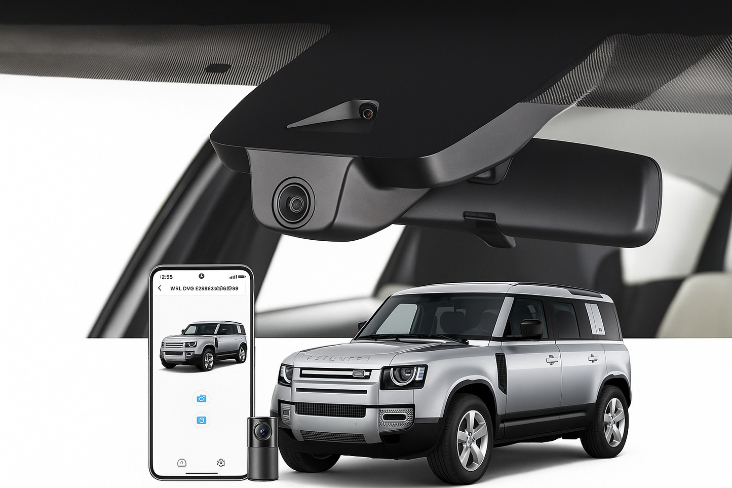 Mangoal 2020 Land Rover Defender 110 SUV dash cam | OEM Look Vehicle Camera System | Mangoal