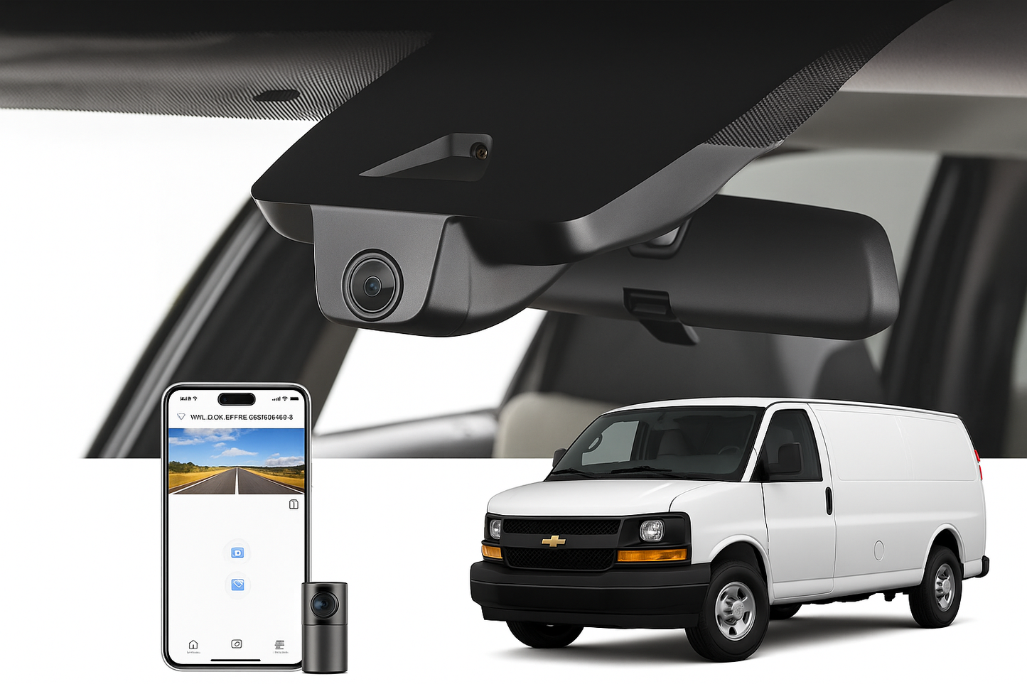 Mangoal Factory Style Dash Cam for 2020 Chevrolet Express 3500 Cargo Van/Minivan | OEM Manufacturer