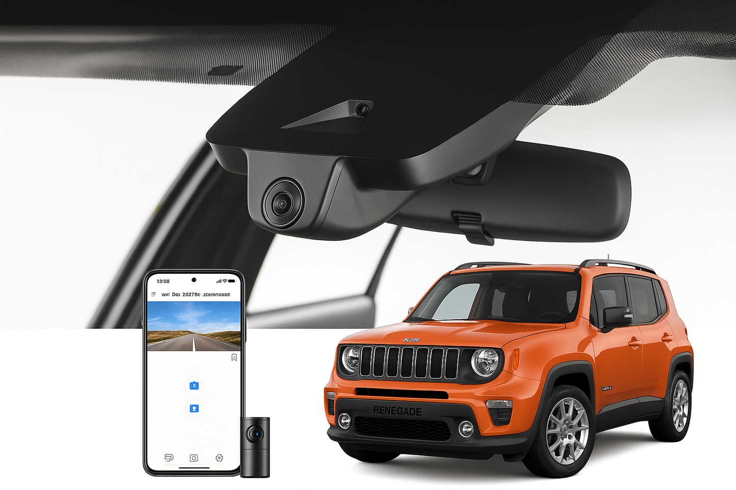 Mangoal 2020 Jeep Renegade SUV dash cam | Integrated Look Dash Cam | Mangoal