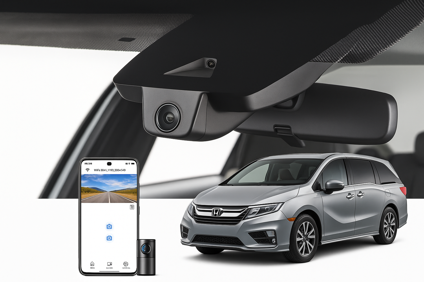 Mangoal 2020 Honda Odyssey Van/Minivan dash cam | OEM Style Fleet Dash Cam | Mangoal