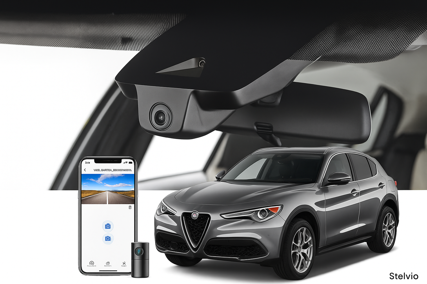 OEM Fitment Fleet Dash Cam for 2020 Alfa Romeo Stelvio SUV | Wholesale