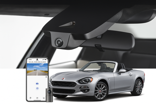Mangoal Stealth Install Hardwired Dash Cam for 2020 FIAT 124 Spider Convertible | Car Electronics Distributor