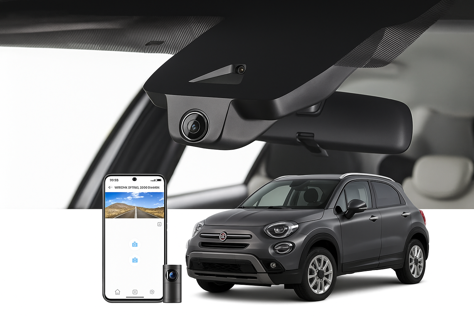 Mangoal OEM Style Commercial Dash Cam for 2020 FIAT 500X SUV | OEM Supplier