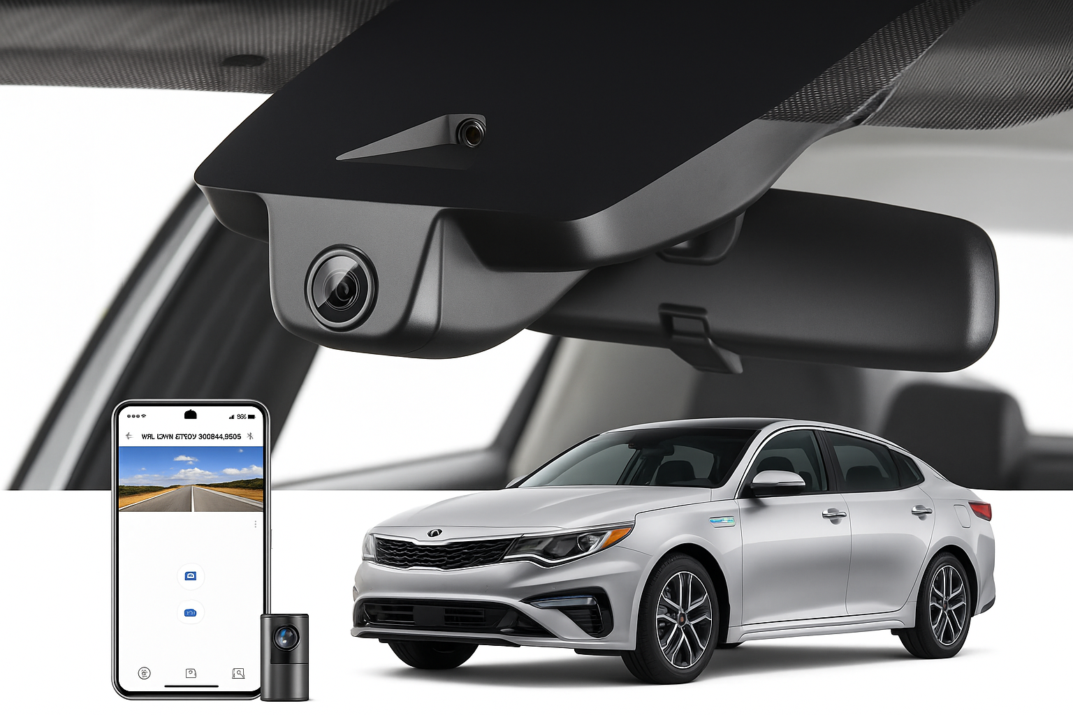 Mangoal 2020 Kia Optima Plug-in Hybrid Sedan dash cam | Factory Fit Dash Camera | Mangoal