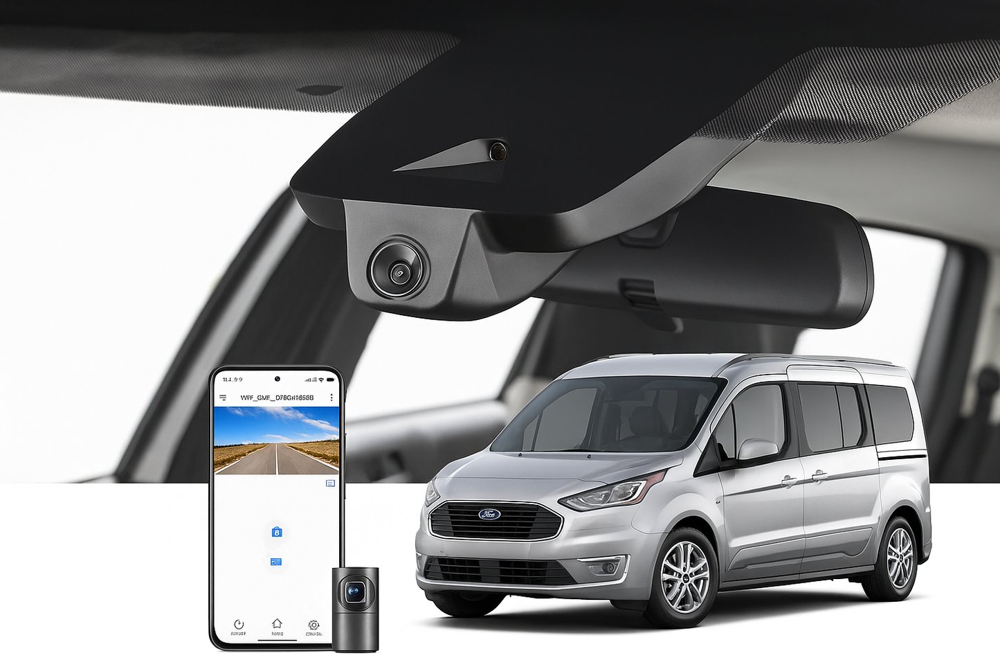 Mangoal Stealth Install Automotive Camera for 2020 Ford Transit Connect Passenger Wagon Van/Minivan | OEM Supplier