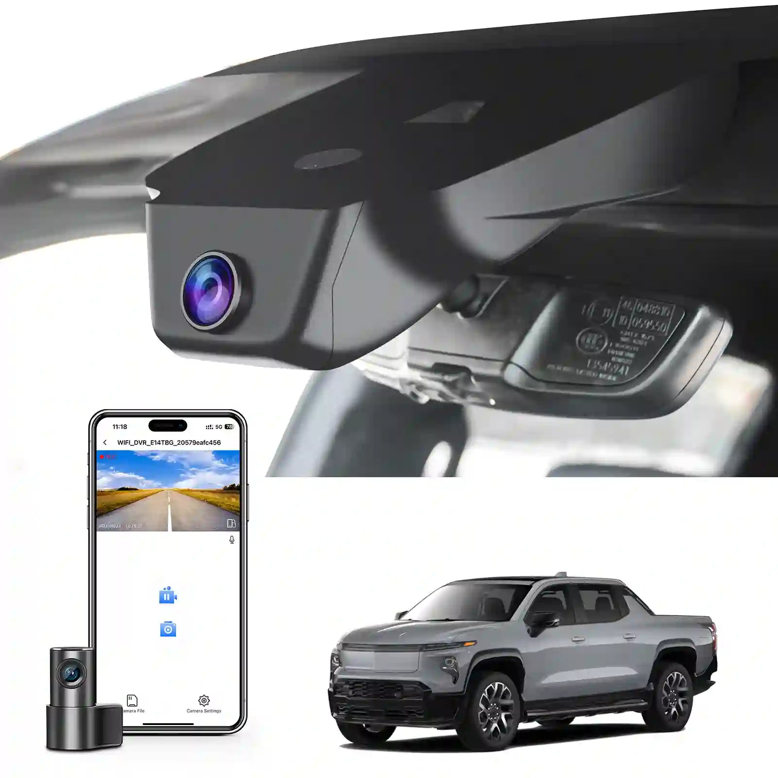 OEM Look Chevy Silverado EV Dash Cam for Car Security Installers
