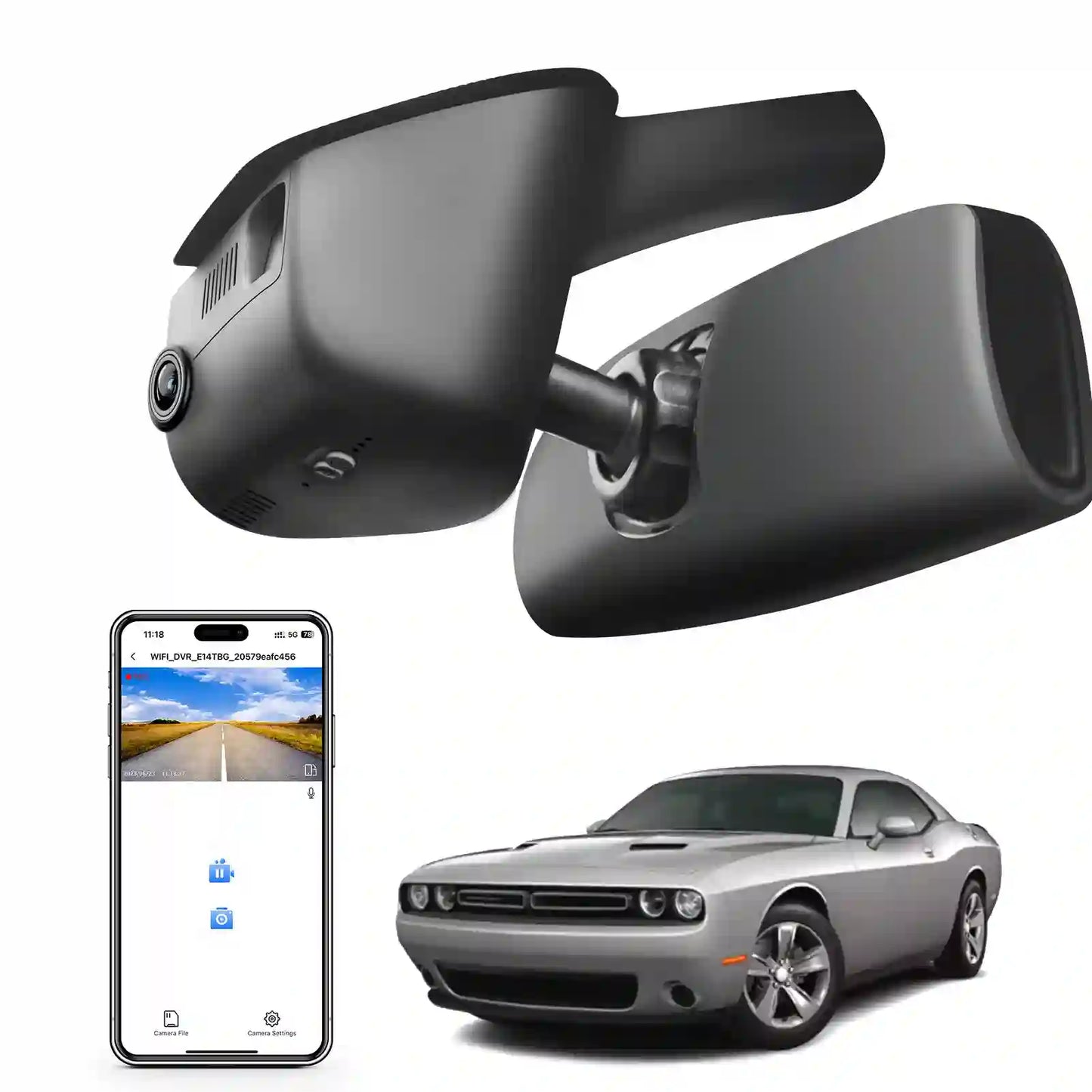 Car Electronics Distributor OEM Look Dodge Challenger Dash Cam