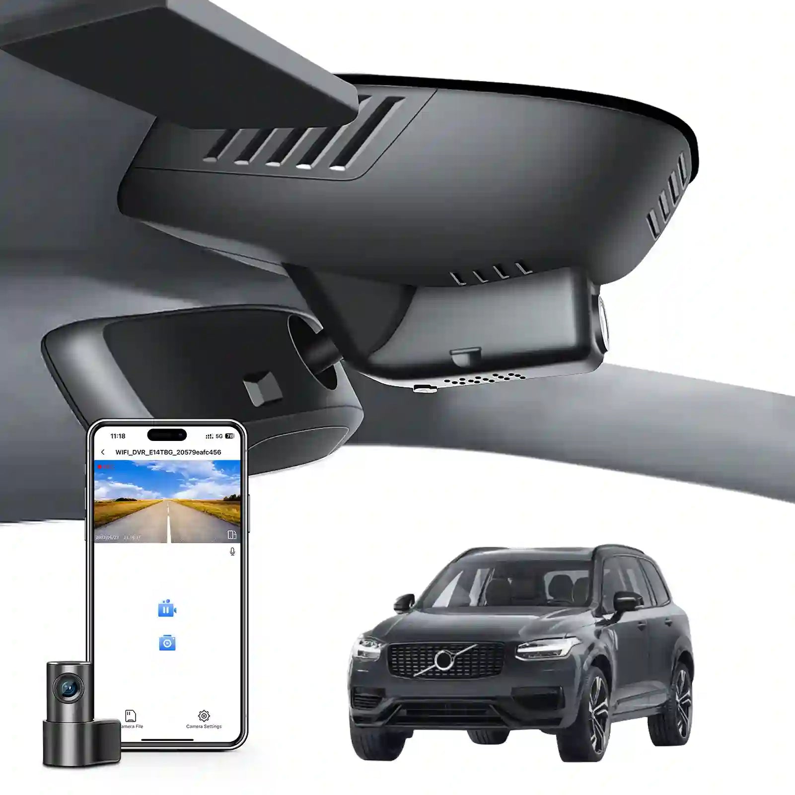 OEM Look Volvo XC90 Dash Cam for Car Security Installers