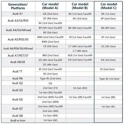 OEM Look Audi (Model C Beige) Dash Cam Commercial Use