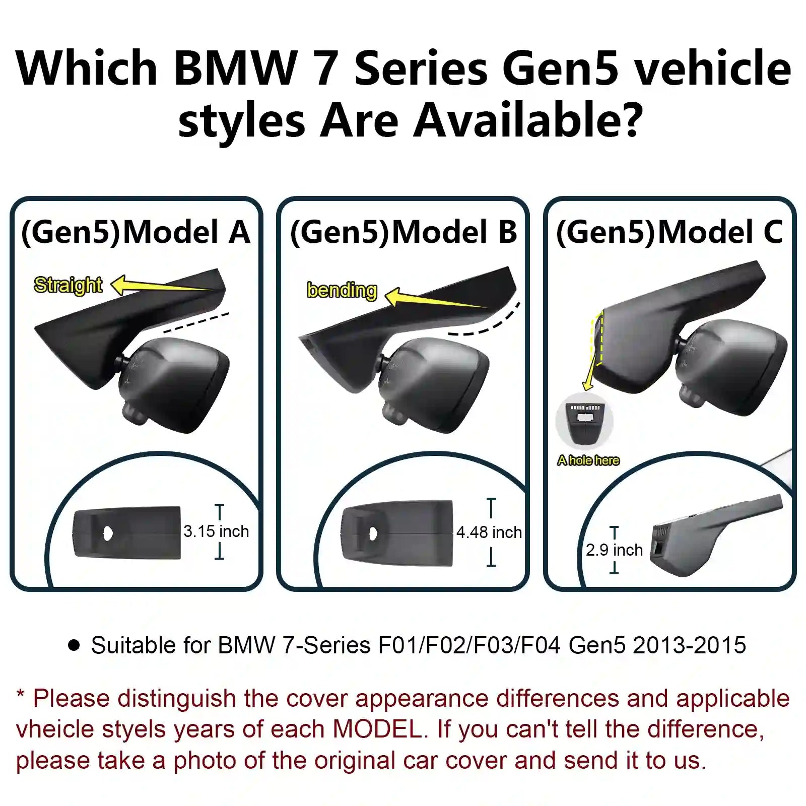 OEM Look BMW 7 Series Gen5 F01 F02 F03 F04 Dash Cam for Car Accessories Stores