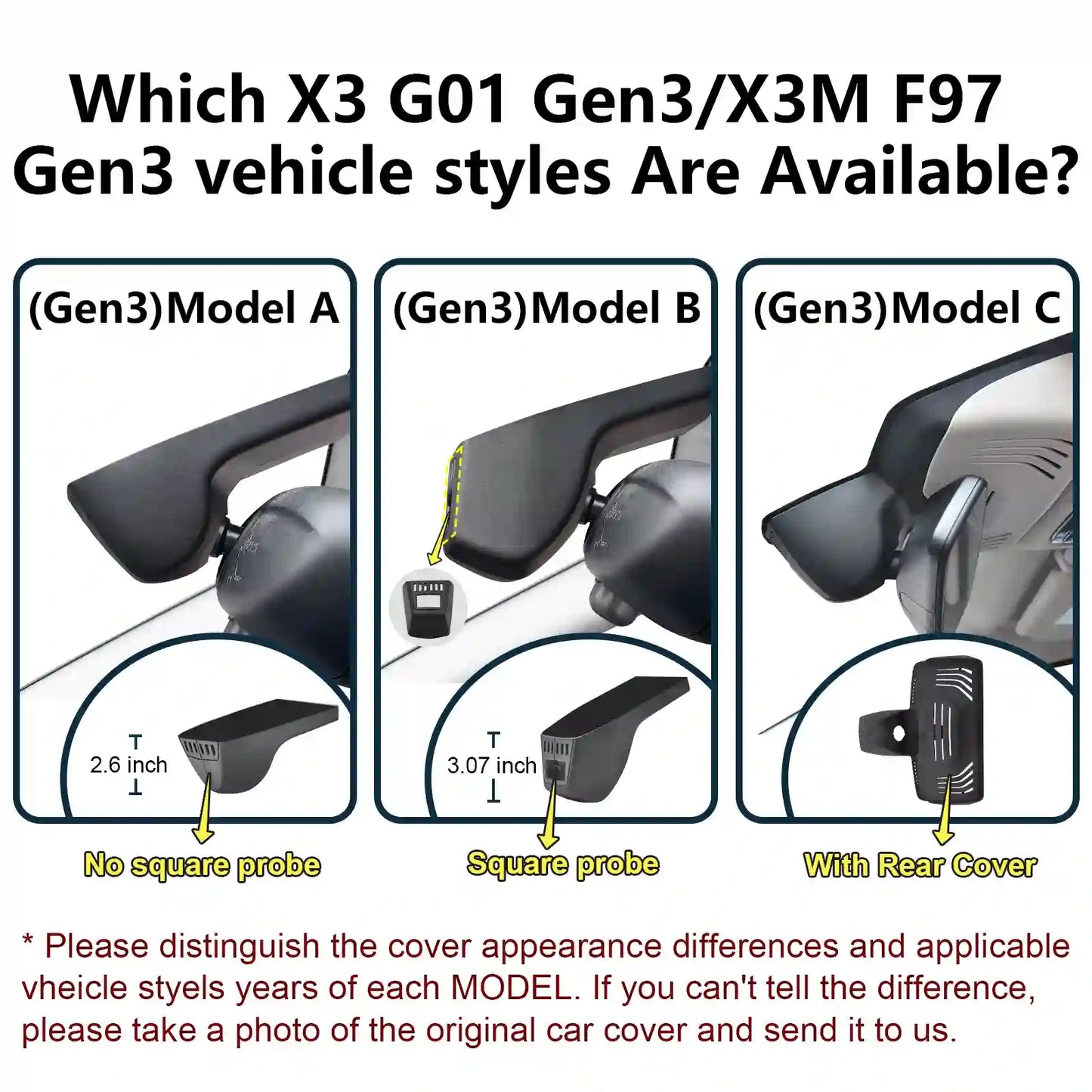 OEM Look BMW Gen3 Dash Cam for Car Accessories Stores
