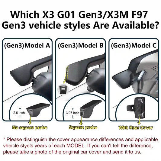OEM Look BMW Gen3 Dash Cam for Car Accessories Stores