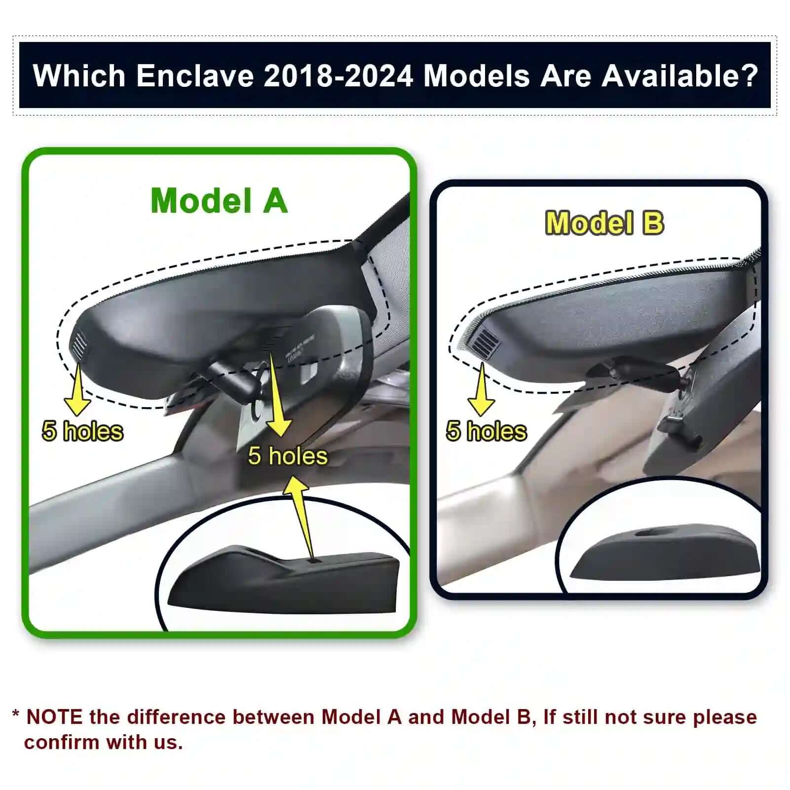 OEM Look Buick Enclave Dash Cam For Aftermarket Shops