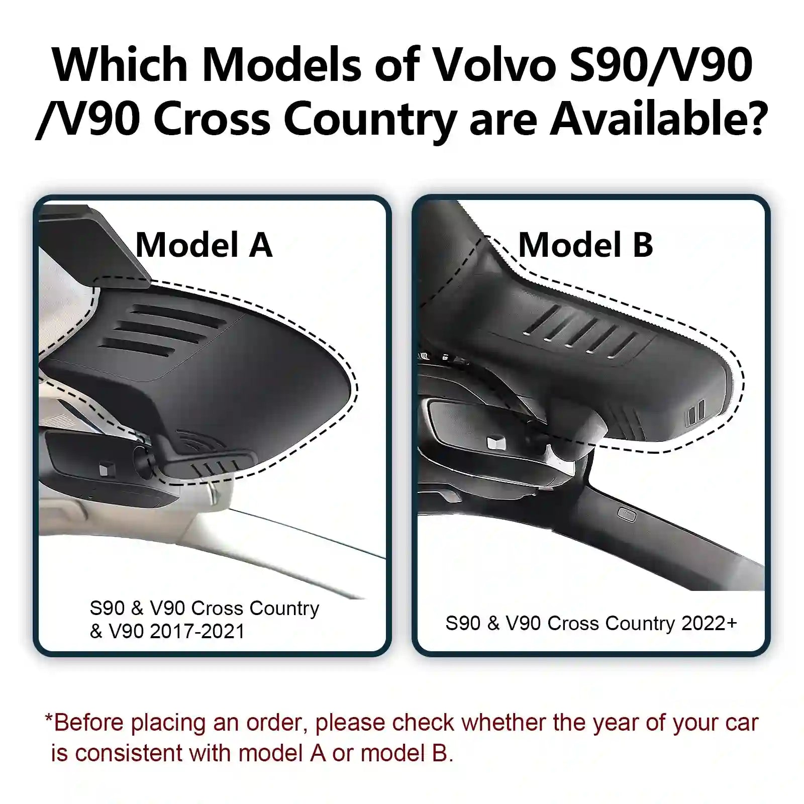 OEM Look Volvo S90 V90 Dash Cam for Car Stereo Stores