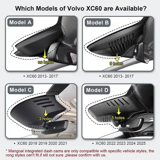 OEM Look Volvo XC60 Dash Cam for Auto Parts Stores