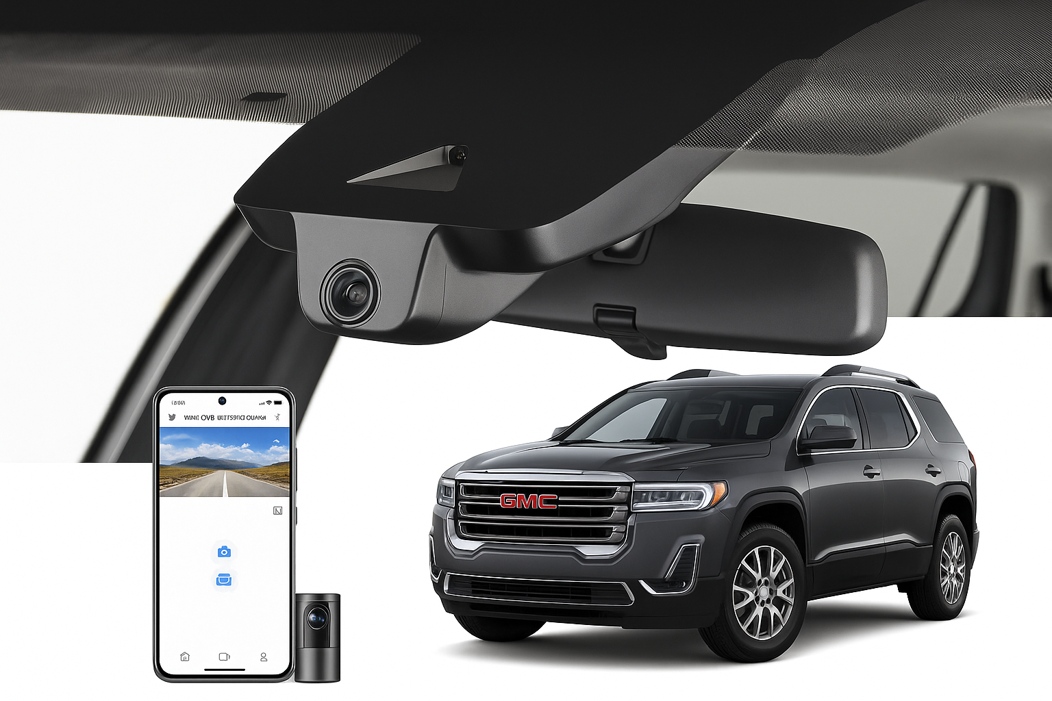 Mangoal 2020 GMC Acadia SUV dash cam | Discrete Mount Vehicle Camera System | Mangoal