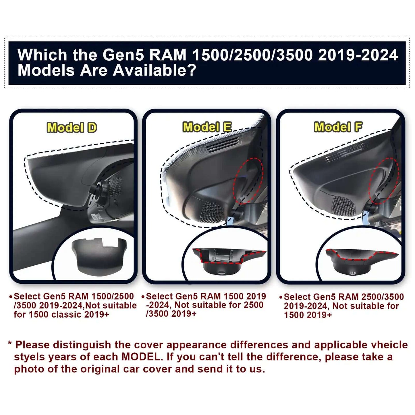 OEM Look 4th Gen RAM 1500/2500/3500 Dash Cam