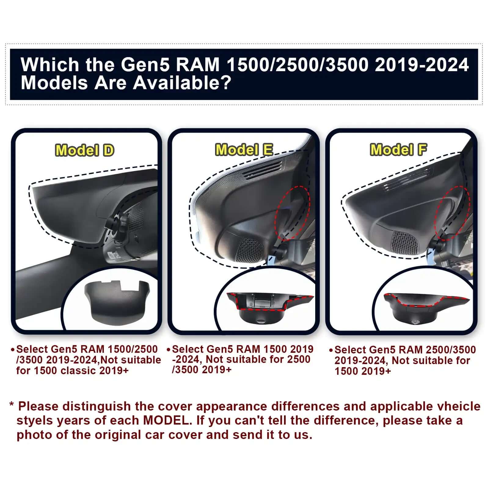 OEM Look 4th Gen RAM 1500/2500/3500 Dash Cam