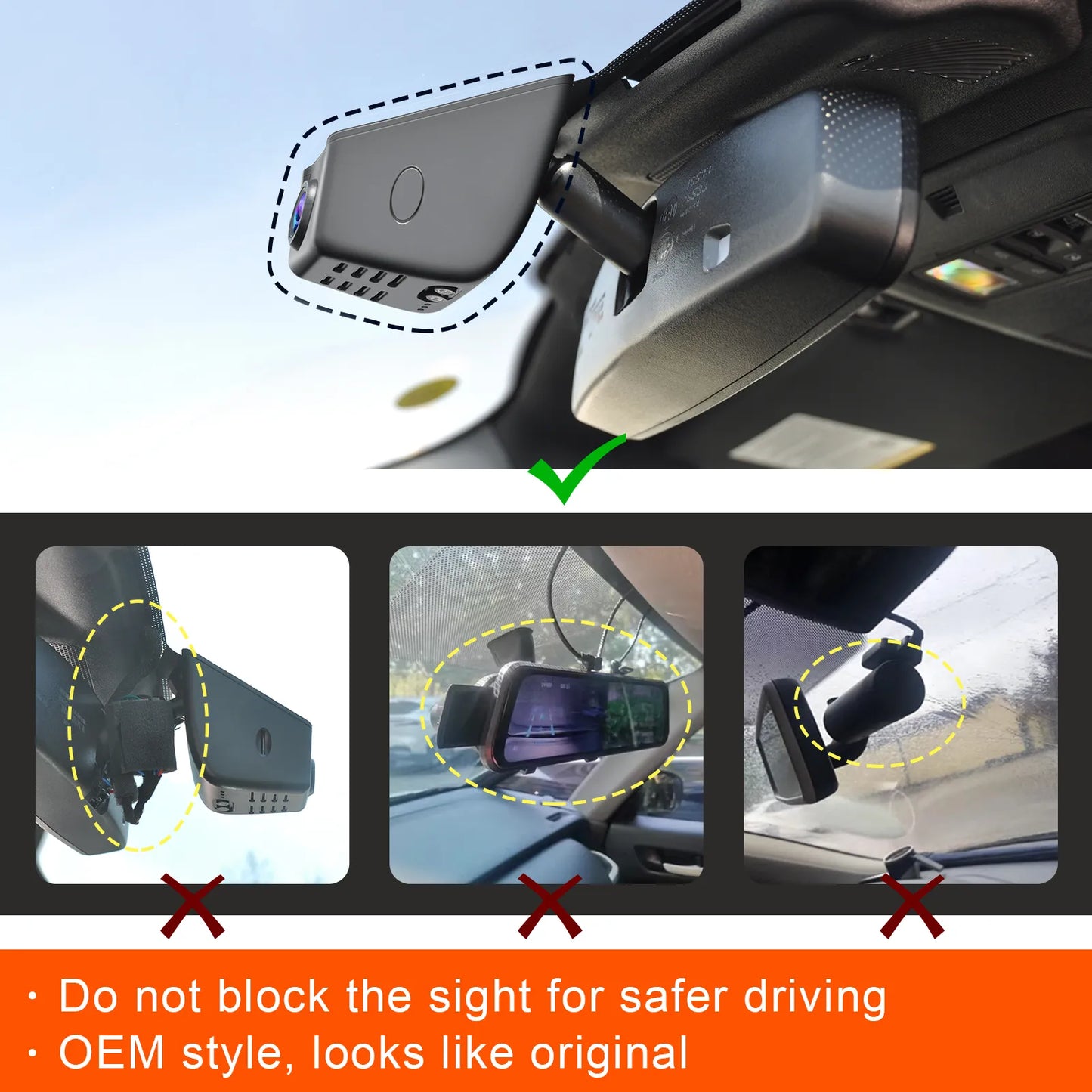 Mangoal Wholesale OEM Look Dash Cam For Installers