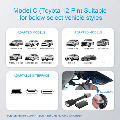 Dashcam Power Adapter for Toyota/Lexus