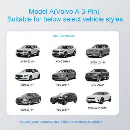 Dashcam Power Adapter 3 Pin  Custom for Volvo XC40 XC60 XC90 S60 V60 C40