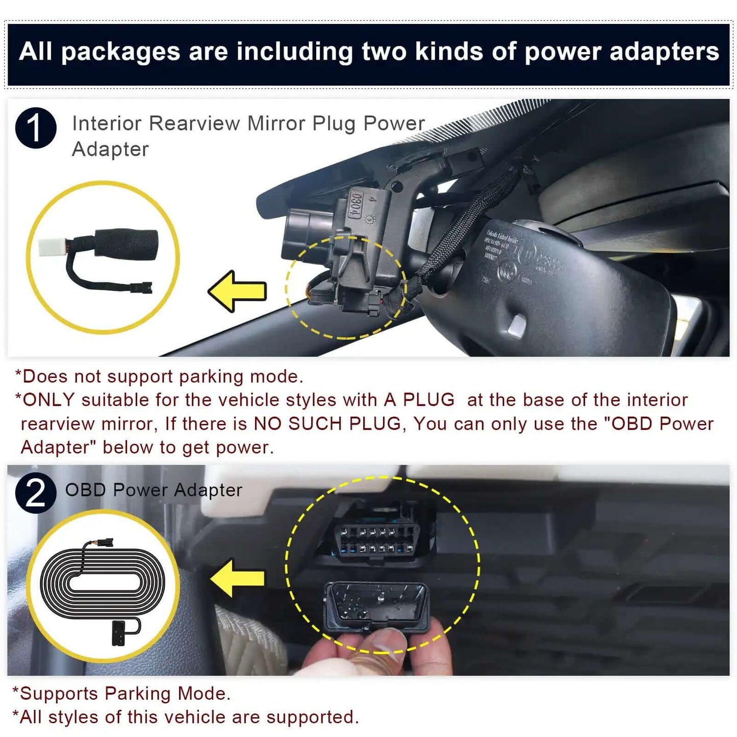 Bulk Supplier Custom Fit 4th Gen RAM 1500/2500/3500 Dash Cam Kit
